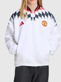 Manchester United x Adidas White Stadium Jacket