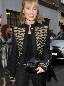 Margot Robbie Alexander McQueen Military Jacket