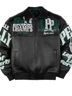 Alternative view of Meek Mill Philadelphia Eagles Black Leather Jacket