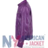 Men's Cafe Racer Slimfit Purple Biker Leather Jacket
