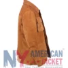 Men's Slim Fit Brown Suede Leather Jacket