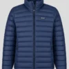 Mens classic Down Quilted Lightweight Puffer Jacket Blue
