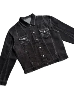 Mertra Hardline Black Denim Jacket
