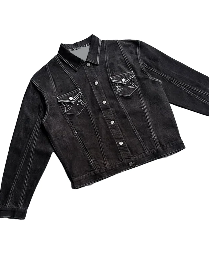 Mertra Hardline Black Denim Jacket