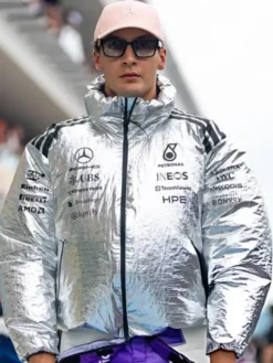 Miami Grand Prix George Russell Puffer Jacket Front