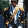 Michael Jaafar Jackson Sequin Blue Jacket