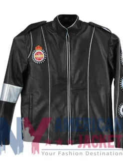 Michael Jackson Stand-Up Collar Black Leather Jacket