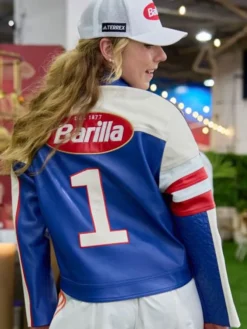 Mikaela Shiffrin Barilla F1 Miami Grand Prix Leather Jacket