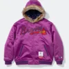 Mitchell & Ness Supreme x Atlanta Braves Purple Jacket