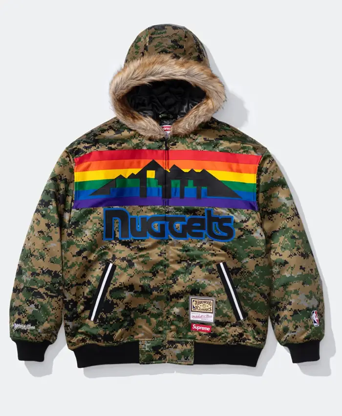 Mitchell & Ness Supreme x Denver Nuggets Camo Jacket
