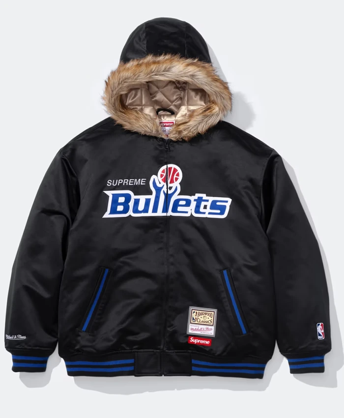 Mitchell & Ness Supreme x Washington Bullets Hooded Jacket