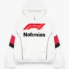 NAHMIAS x F1 Warm Up Full-Zip Cream Race Jacket