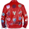 NBA Teams Jeff Hamilton Collage Leather Red Jacket