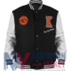NY Knicks Black And Off White Varsity Jacket