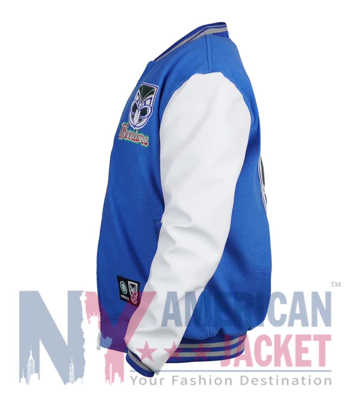 NZ Warriors 2026 Adults Varsity Jacket Left View