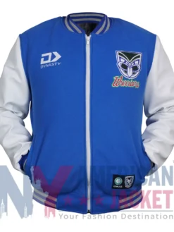 NZ Warriors Adults 2026 Varsity Jacket Front View