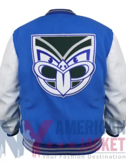 NZ Warriors Adults Varsity Jacket 2026 Back View