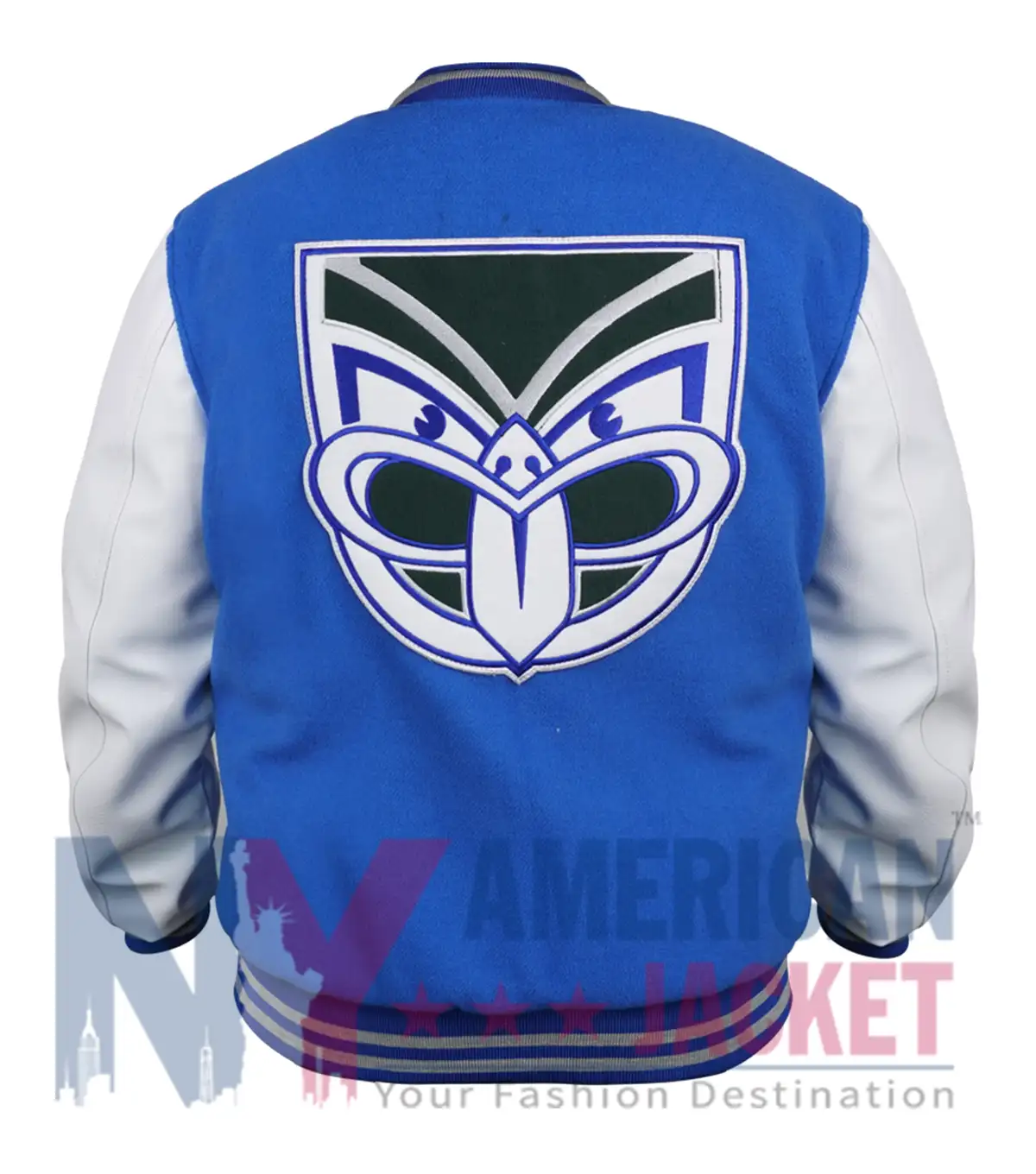 NZ Warriors Adults Varsity Jacket 2026 Back View