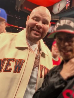 Alternative view of Fat Joe New York Knicks v Atlanta Hawks Jacket