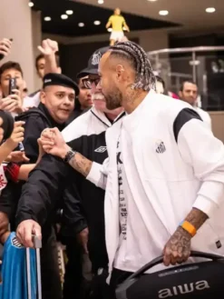 Neymar Santos FC White Track Jacket