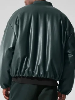 Off Campus S01 Belmont Cameli Green Leather Jacket
