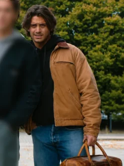 Off Campus S01 John Logan Brown Jacket
