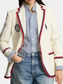 Olympics Team USA White Opening Ceremony Blazer