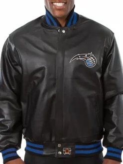 Orlando Magic Black Leather Jacket