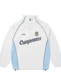 Palace Copa 1-4 Zip Techy Fleece White Jacket