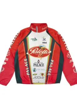 Palace Cycling Red Zip Jacket