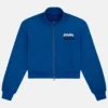 Parke Women's Summerland Mockneck Blue Zip-Up Jacket