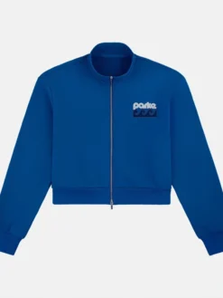 Parke Women's Summerland Mockneck Blue Zip-Up Jacket