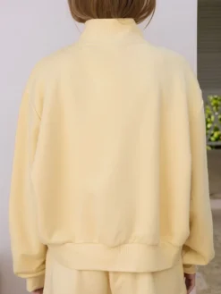 Parke Women's Summerland Mockneck Yellow Zip-Up Jacket