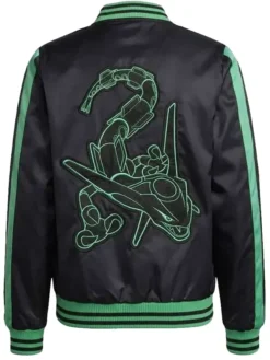 Pokemon Rayquaza Black Varsity Jacket