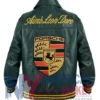 Porsche Aime Leon Dore Leather Green Jacket