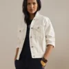Ralph Lauren Denim Trucker White Jacket