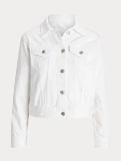 Ralph Lauren Denim White Trucker Jacket