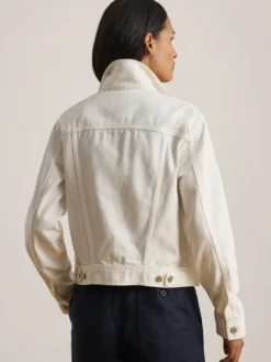 Ralph Lauren White Denim Trucker Jacket