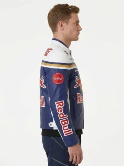 Alternative view of Red Bull Racing Themed Blue Motorcycle Jacket