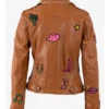 Rodeo Cowgirl Nicole Leather Brown Jacket