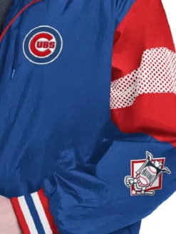 Alternative view of Royal and Red Chicago Cubs Legacy Lightweight Hooded Jacket