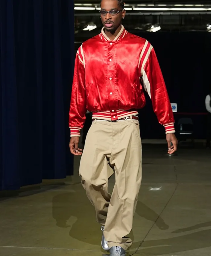SGA Red Pop-Color Polo Ball Jacket