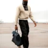 SGA Suede Two-Tone High-Neck Jacket
