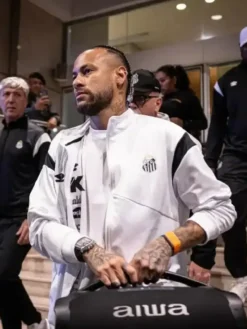 Santos FC Neymar Track White Jacket