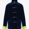 Shanghai Tang Navy Velvet Jacket