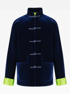 Shanghai Tang Navy Velvet Jacket