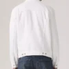 Shop Levis White Denim Trucker Jacket For Sale