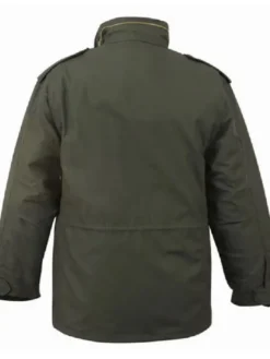 Shop M-65 Field Jacket with Inside Liner For Sale - Olive Green Back