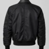 Spring Summer 2026 Collection Bottega Veneta SS26 Intrecciato Collar Black Bomber Jacket