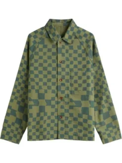 Stephen Kalyn Off Campus S01 Green Printed Jacket